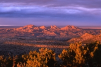 Cerrillos Hills at Sunset