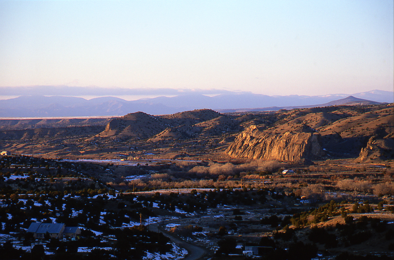 Galisteo River Valley,<br>Looking Northwest, Sunset