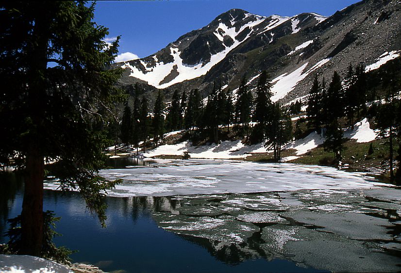 South Truchas Peak at Lower Lake